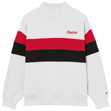 Game Day Striped Diana Mock Neck | Oatmeal Heather