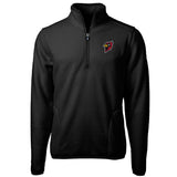 Cascade Eco Sherpa Fleece Mens Big & Tall Quarter Zip Jacket | Black