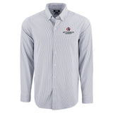 Skyline Eco Pinstripe Big & Tall Long Sleeve Dress Shirt | Grey/White