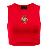 Ladies Cutoff Tank | Red