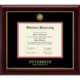 Gold Engraved Medallion Sutton Diploma Frame