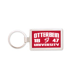 Silver Maverick Rectangular Key Tag