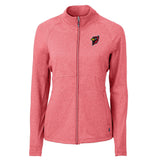 Adapt Eco Knit Heather Recycled Womens Full Zip | Red Heather