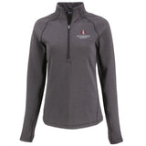 Peshastin Eco Fleece Recycled Womens Half Zip Pullover | Black Heather