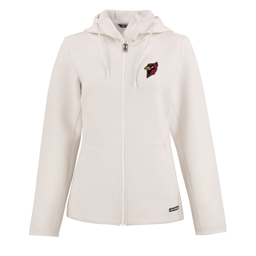 Ladies Full Zip Hooded Jacket | Cream