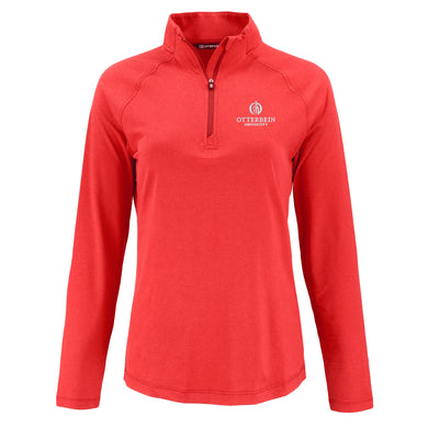 Ladies Coastline 1/4 Zip | Red