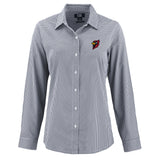Skyline Eco Gingham Womens Long Sleeve Dress Shirt | Black/White