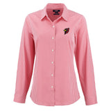 Ladies Gingham Long Sleeve Dress Shirt | Red/White