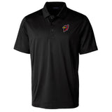 Prospect Eco Textured Stretch Recycled Mens Short Sleeve Polo | Black