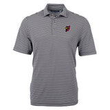 Men's Pique Stripe Polo | Black