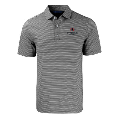 Men's Forge Double Stripe Polo | Black/White