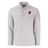 Hunts Point Eco Textured Fleece Recycled Mens Snap Pullover | Polished