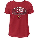 Ladies Vintage Washed Cotton Tee | Red