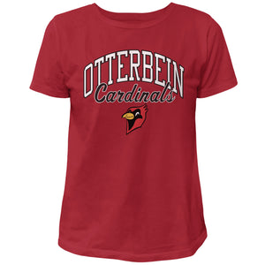 Ladies Vintage Washed Cotton Tee | Red