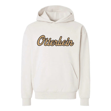 Otterbein Script Hood | Bone