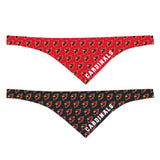 Game Day Large Reversible Pet Bandana | Red