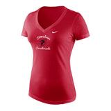 Ladies Tri-Blend Short Sleeve Mid-V | Red