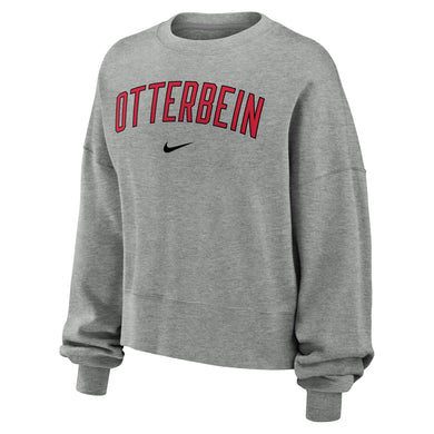 Ladies Phoenix Fleece Crew | Dark Grey Heather