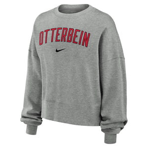 Ladies Phoenix Fleece Crew | Dark Grey Heather
